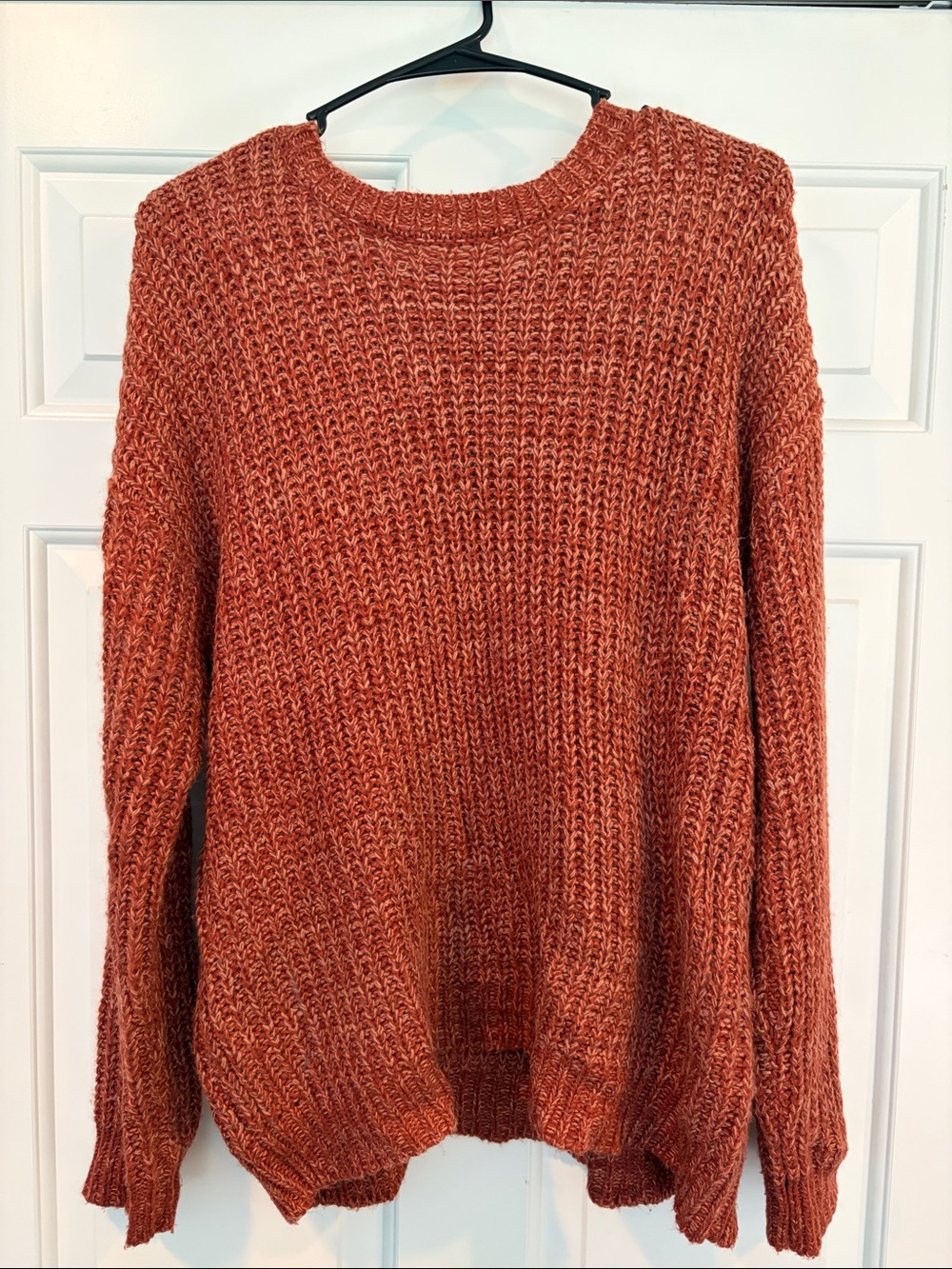 Forever 21 Chunky Rust Crewneck Sweater